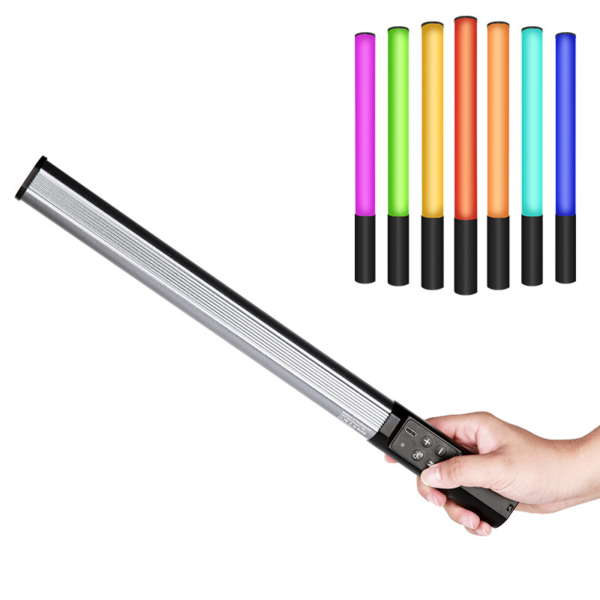 KAZHI LP430 RGB Selfie Stick Full Color Photography Lighting for Live Streaming Video Fill & Handheld Studio Use