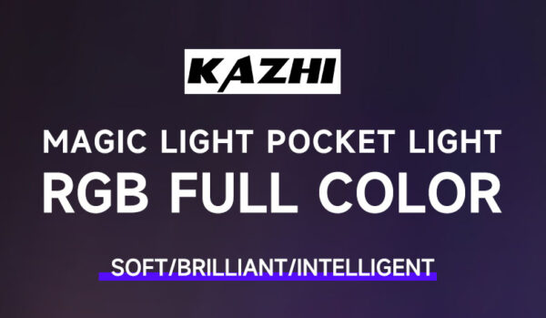 KAZHI LR135 Adjustable Pocket Clip Pen Light Handheld Live Fill LED for Photography & Mobile Video Recording