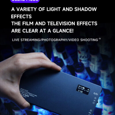 KAZHI LR135 Adjustable Pocket Clip Pen Light Handheld Live Fill LED for Photography & Mobile Video Recording