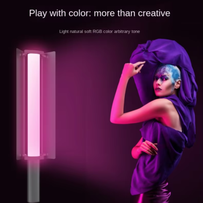 2 KAZHI Handheld LP550 Full RGB Color Photography Lighting Selfie Stick Video Fill Light App Control Adjustable Brightness