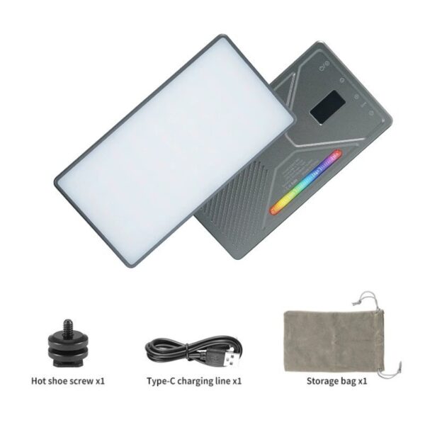 KAZHI Controlled RGB Pocket Fill Light Wireless Full Color Photography Light Warm & Cool Tone Dimmable LED Lamp for Mobile Phones