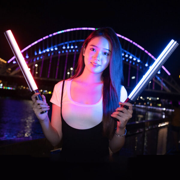 KAZHI LP430 RGB Selfie Stick Full Color Photography Lighting for Live Streaming Video Fill & Handheld Studio Use