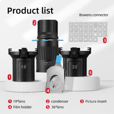 KAZHI Focalize Conical Art Plastic Snoot Special Effects Beam Light Cylinder Focusing Tube for Studio Photo Optical Condenser