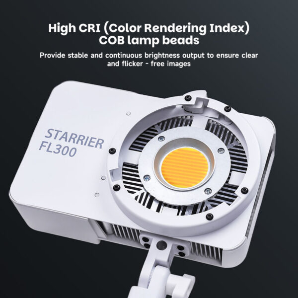 4 KAZHI FL300W 300W Metal Portable Photography Fill-in Light Adjustable Color Temperature Remote Control for Outdoor Night Scene