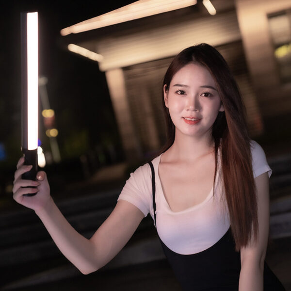 KAZHI LP430 RGB Selfie Stick Full Color Photography Lighting for Live Streaming Video Fill & Handheld Studio Use