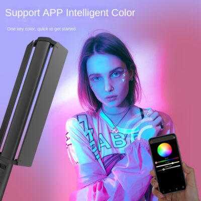 5 KAZHI Handheld LP550 Full RGB Color Photography Lighting Selfie Stick Video Fill Light App Control Adjustable Brightness
