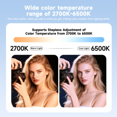 KAZHI G150 Professional Dual Color Temperature COB Lighting Fixtures Constant Brightness App Control Aluminum Alloy 150W Live