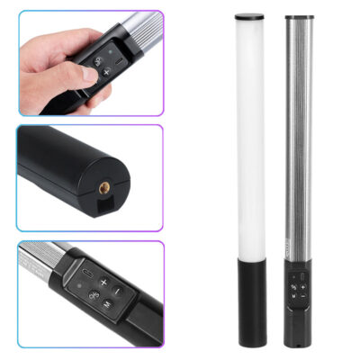 KAZHI LP430 RGB Selfie Stick Full Color Photography Lighting for Live Streaming Video Fill & Handheld Studio Use