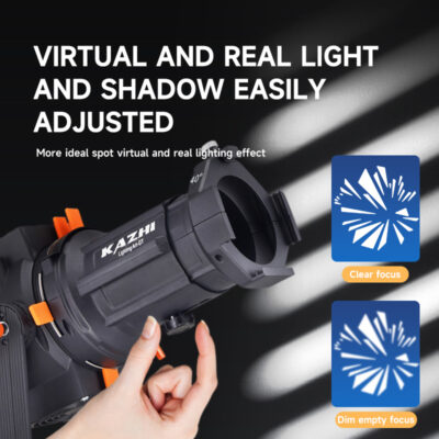 KAZHI Bowens Mount Optical Snoot Photography Kit 40mm F/4L USM Adjustable Color Portable Optical Snoot II Ultra Wide Angle Studio