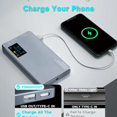 KAZHI LR135 Adjustable Pocket Clip Pen Light Handheld Live Fill LED for Photography & Mobile Video Recording