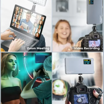 KAZHI LR135 Adjustable Pocket Clip Pen Light Handheld Live Fill LED for Photography & Mobile Video Recording