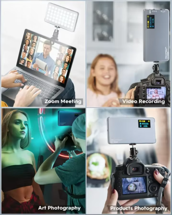 KAZHI LR135 Adjustable Pocket Clip Pen Light Handheld Live Fill LED for Photography & Mobile Video Recording