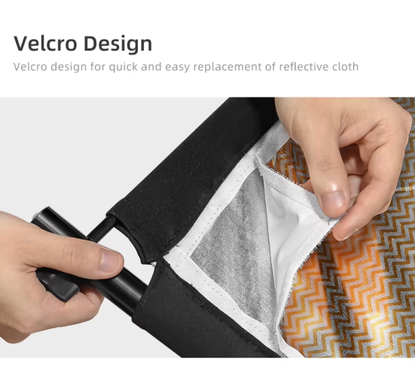 9 KAZHI U-shaped 180x60cm or 100x50cm Curved Reflector with Support Silver Black White Gold Photography Reflector Diffuse