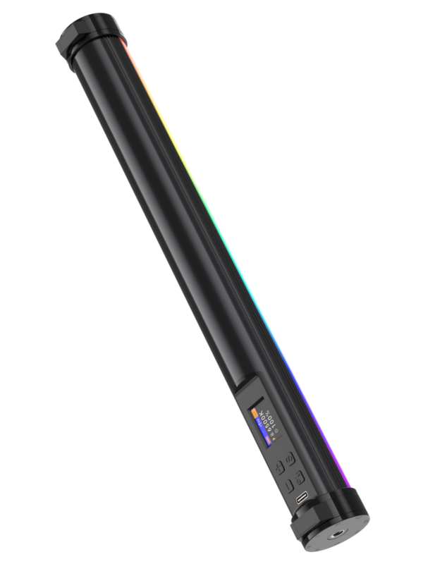 Kazhi Full Color 21/34/42cm Pixel RGB LED Tube Light 2500K-9900K Battery-Powered Aluminum Alloy Photography Video Light Wand