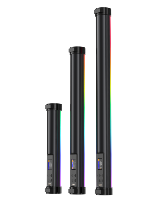 Kazhi Full Color 21/34/42cm Pixel RGB LED Tube Light 2500K-9900K Battery-Powered Aluminum Alloy Photography Video Light Wand