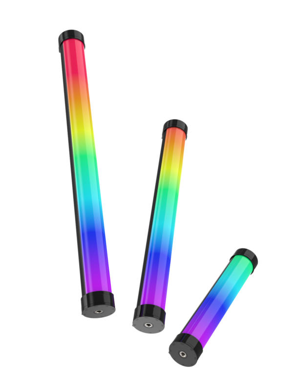 Kazhi Full Color 21/34/42cm Pixel RGB LED Tube Light 2500K-9900K Battery-Powered Aluminum Alloy Photography Video Light Wand