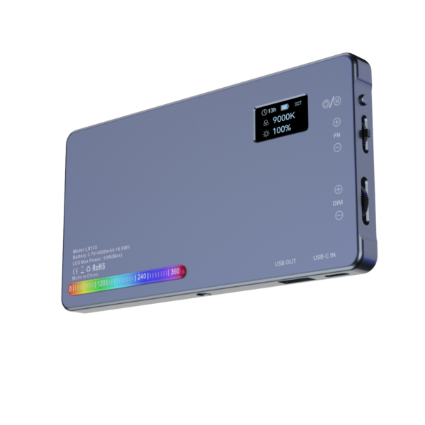 KAZHI LR135 Adjustable Pocket Clip Pen Light Handheld Live Fill LED for Photography & Mobile Video Recording