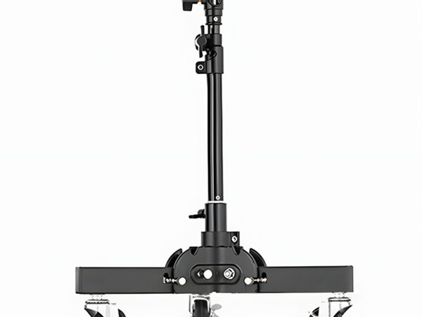 KAZHI Heavy Duty Adjustable Photography Tripod Folding Pulley Camera Light Stand Wheel Flashlight for Softbox Photo Studio