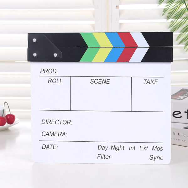 KAZHI Professional Acrylic Clapper Board DYB-m TV Film Home Movie Action Scenes Director Film Photo Studio Accessories
