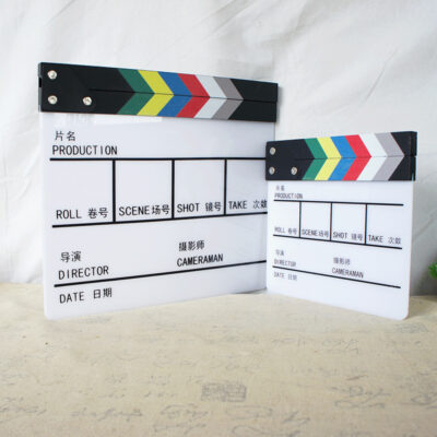 KAZHI Professional Acrylic Clapper Board DYB-m TV Film Home Movie Action Scenes Director Film Photo Studio Accessories