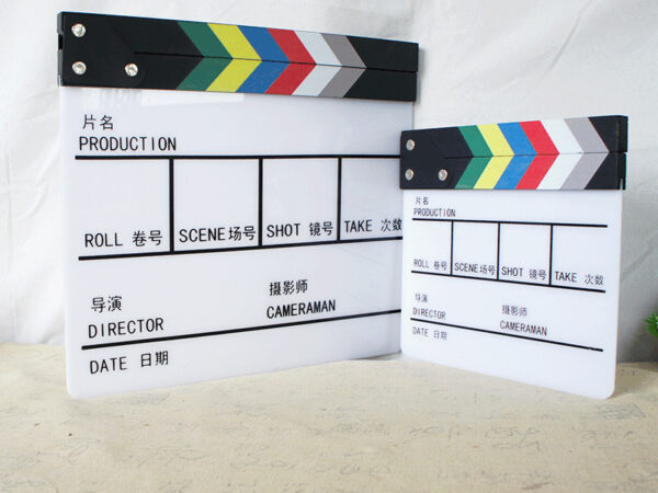 KAZHI Professional Acrylic Clapper Board DYB-m TV Film Home Movie Action Scenes Director Film Photo Studio Accessories